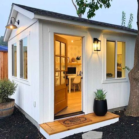 Natalia's She Shed Office - Tuff Shed Bathroom Ideas, Home Office, Home Décor, Interior, Small Bathroom, She Shed Interior, She Shed Office, Bathroom Decor, Home Office Shed