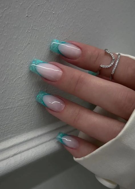 Fresh, Turquoise, Ideas, Teal Nails, Turquoise Nail Designs, Teal Nail Designs, Turquoise Nails, Teal Acrylic Nails, Nails Turquoise