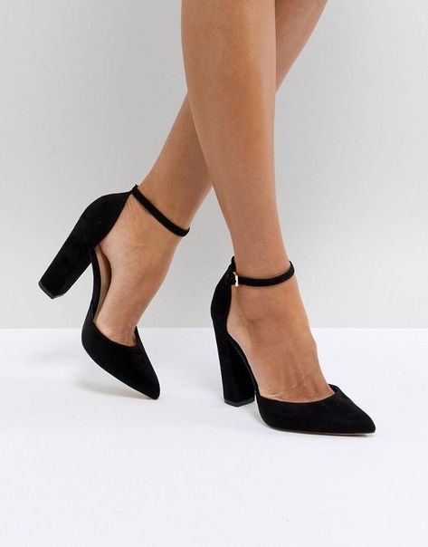 Pumps Heels, Ankle Strap High Heels, Ankle Strap Chunky Heels, Ankle Strap Heels, Red High Heel Boots, Ankle Strap Shoes, Shoes Heels, Black High Heels, Heels Outfits