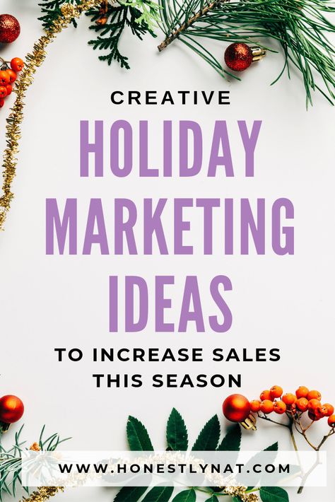 Is your shop's holiday marketing ready for the season?  These creative holiday marketing ideas are sure to get your shop on track and ready to increase sales this season.  Here's to a wonderful holiday ahead!  #holidaymarketing #etsyshop #marketingideas #creativebusiness Art, Holiday Marketing Gifts, Holiday Marketing Campaigns, Holiday Sales, Holiday Giveaways, Business Christmas, Holiday Retail, Holiday Discounts, Christmas Marketing