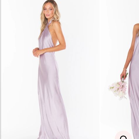 Never Worn, Still With Tags. Gorgeous Light Lilac Color And Silky Soft Material. Dresses, Halter Maxi Dresses, Bridesmaid, Wedding Guest, Mumu Dress, Blue Satin, Maxi Dress, Colorful Dresses, Dress
