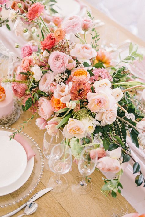 Floral, Wedding Colours, Pink Wedding Receptions, Summer Wedding, Spring Wedding, Wedding Color Schemes, Wedding Colors, Wedding Themes, Wedding Table