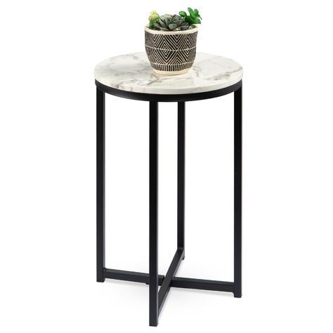 Home Décor, Walmart, Tables, Metal, Marble Side Tables, Marble End Tables, Marble Tables, Accent Side Table, Modern End Tables