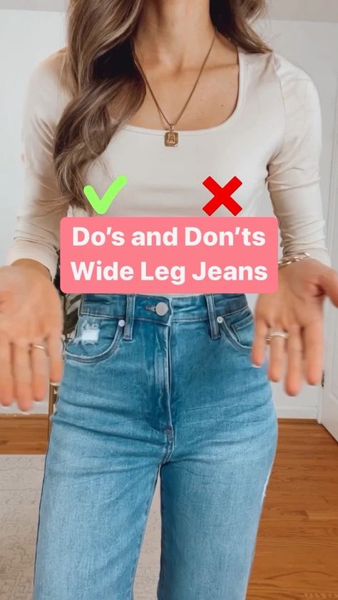 How To Style A Wide Leg Jeans, Straight Pants Outfit Casual, Wide High Waist Jeans Outfit, How To Style Boyfriend Jeans Casual, Wild Leg Jeans Outfit, Styling High Waisted Jeans, What To Wear With Straight Leg Jeans, Highwaist Pants Outfit Denim, Styling Wide Leg Jeans High Waist
