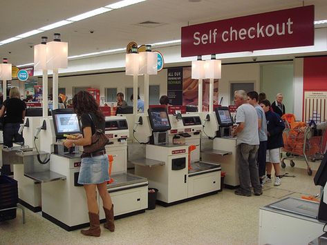 The War on Self-Checkouts Shows the Make-Work Bias Is Alive and Well - Foundation for Economic Education Industrial Trend, Supermarket, Market Research, Retail, Market Segmentation, Grocery, Marketing, Stationary, Marketing Trends