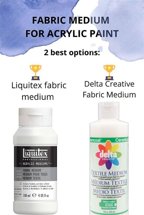 How to Paint Fabric with Acrylic Paint Permanently: Full Guide | ACRYLIC PAINTING SCHOOL Tela, Design, Ideas, Paint Mediums, Acrylic Paint On Fabric, Best Fabric Paint, Paint Fabric, How To Paint Fabric, Fabric Paint Diy