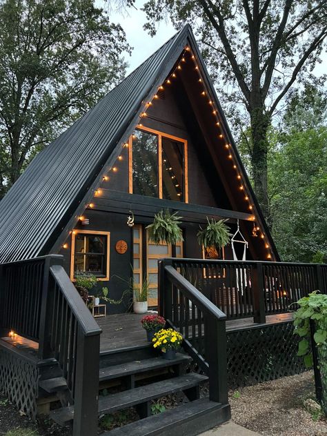 She Went From Life as a Nomad to an A-frame Cabin Inspiration, Legos, Cabin Life, Cosy House, Tiny House Talk, Cabin Design, Rental Property, Village House Design, Retreat