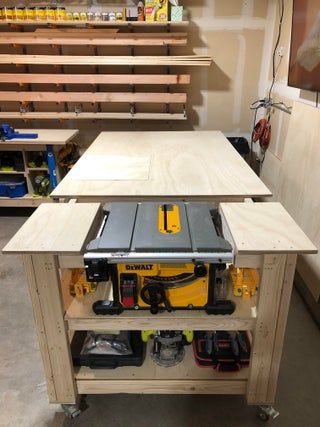 Table Saw Workbench, Woodworking Table Saw, Table Saw Station, Table Saw Extension, Woodworking Workbench, Woodworking Bench Plans, Woodworking Table, Woodworking Bench, Table Saw Stand