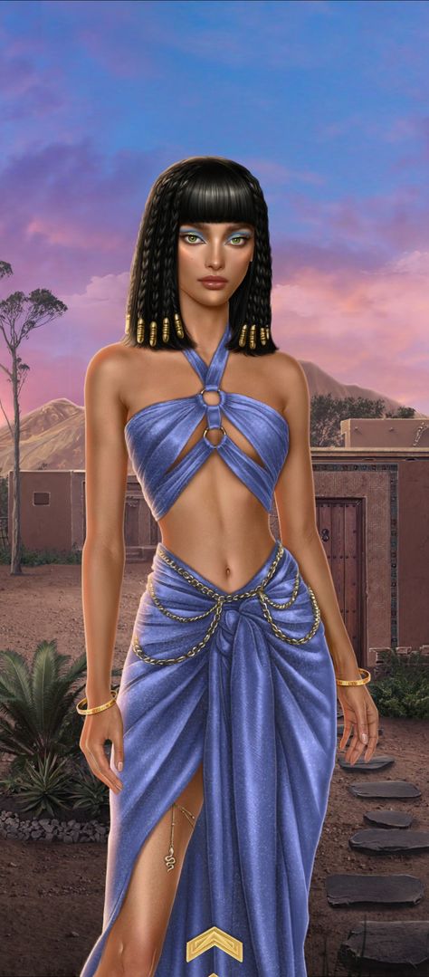 Romans, Cleopatra, Donna, Cleopatra Dress, Moda, Blue Costumes, Egyptian Women, Costume, Goddess Costume