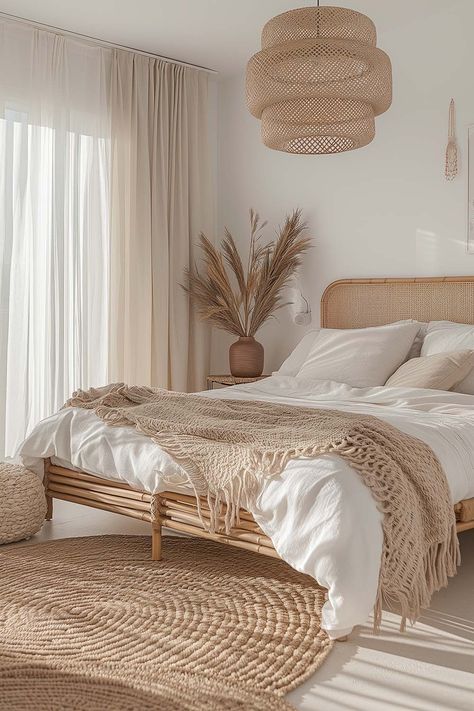19+ Boho Bedroom Ideas for a Cozy and Dreamy Retreat - VIV & TIM Boho, Design, Rum, Boho Chic, Dekorasyon, Haus, Styl, Inspo, Zen Bedroom