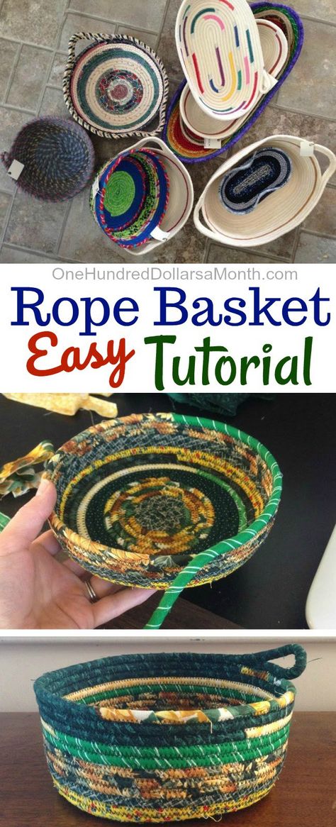 Today my friend Zoe is popping over to do a super fun guest post. Thanks for sharing your skills with us, Zoe! Hello to all my friends here in Mavis’s corner of the web! I’m excited to be sharing with you a tutorial on making rope bowls. I started doing these about 2 years ago … Sewing Projects, Patchwork, Sewing Tutorials, Sewing Projects For Beginners, Sewing Hacks, Sewing For Beginners, Sewing Crafts, Beginner Sewing Projects Easy, Fabric Basket Tutorial