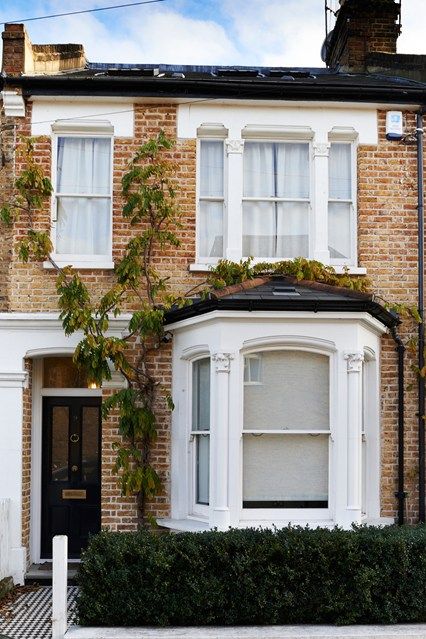 Discover the loveliest house exteriors from the archive on HOUSE - design, food and travel by House & Garden Exterior, Architecture, Shaded Garden, Terraced House Exterior, Terrace House Exterior, Terrace House, Shade Garden, Front Garden, House Front