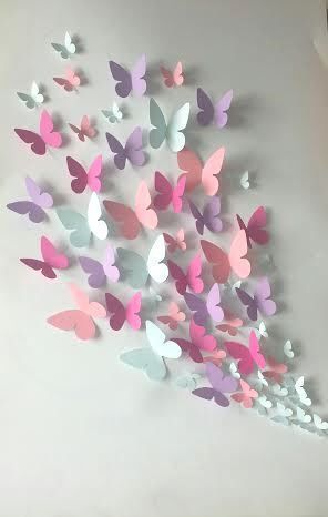 beautiful Origami butterfly from paper scraps Diy, Origami, Ideas, 3d Wall Art, 3d Paper, Kunst, Diy Wall, Artesanato, Art Diy