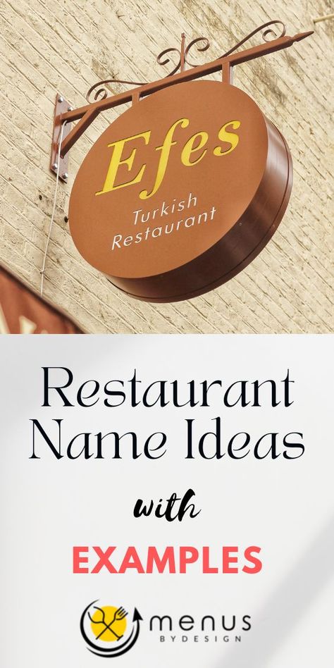 The name of a restaurant is the first impression customers have of the establishment and the brand. Customers do not judge a restaurant by the quality of the equipment in the kitchen but may judge the name. Choosing catchy, memorable restaurant name ideas is of importance. Here is a list to consider when naming a restaurant. #restaurant #restaurantnameidea Logos, Restaurant Names, Restaurant Blog, Best Restaurant Names, Restaurant Restaurant, Cafe Restaurant, Chinese Restaurant Names, Unique Restaurants, Restaurant