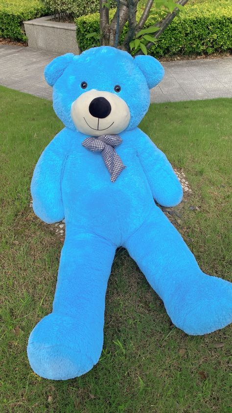 Contact details on bio to order yours Blue Teddy Bear, Sloth Plush, Plush Pillows, Big Teddy Bear, Huge Teddy Bears, Animal Pillows, Teddy Bear Blue, Bear Teddy, Teddy Bear