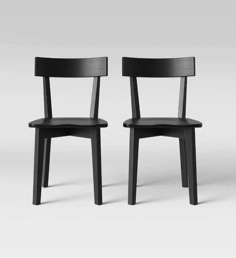 Set of 2 Bombelli Modern Dining Chair Black by Project 62™ Dining Chairs, Dining Chair Set, Wooden Dining Chairs, High Back Dining Chairs, Upholstered Dining Chairs, Modern Dining Chairs, Modern Dining Table, Dining Table Black, Black Dining Chairs