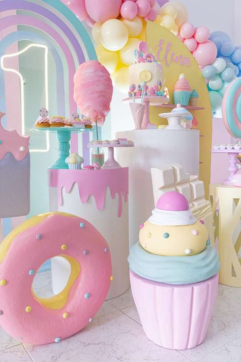 Candyland Birthday Party Ideas | Photo 2 of 27 | Catch My Party Party Ideas, Candy Land Birthday Party Ideas, Candy Land Birthday Party, Candyland Party Theme, Birthday Party Theme Decorations, Candy Theme Birthday Party, Candyland Party Decorations, Birthday Party Themes, Candy Land Party