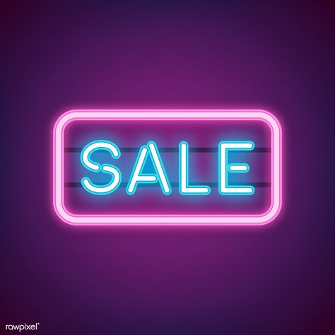Blue sale neon sign vector | free image by rawpixel.com / NingZk V. Branding Design, Instagram, Design, Illustrators, Neon, Neon Logo, Sale Logo, Sale Banner, Pink Neon Lights