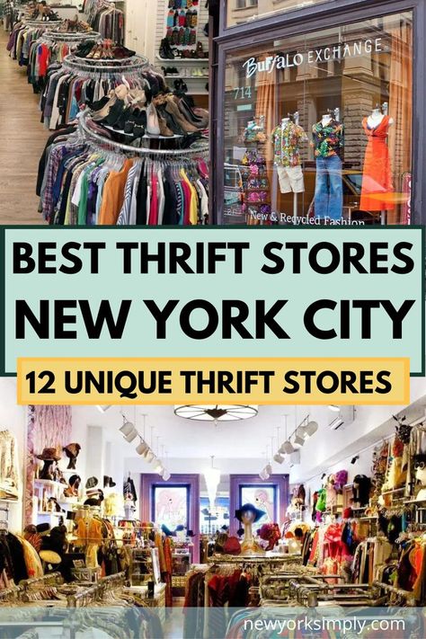New York City, Trips, York, Thrift Shop New York, Vintage Stores Nyc, Thrifting, Vintage Shops Nyc, Vintage Shops New York, New York Trip Planning