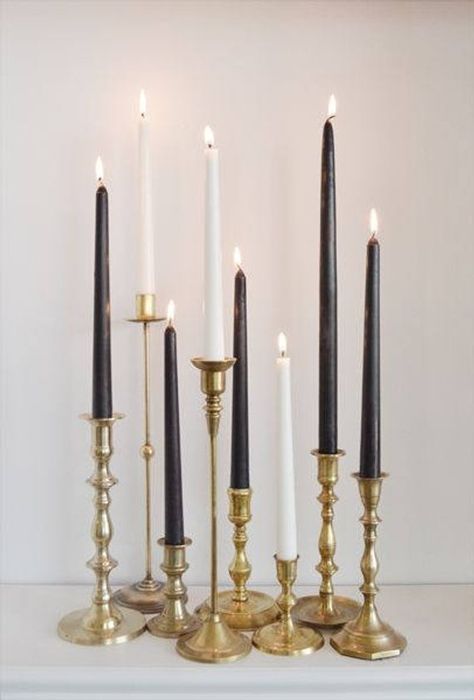 How to Throw a Harry Potter Wedding - Candles by Prim and Prairie - #wedding #harrypotter #always #muggletomrs Decoration, Home Décor, Candle Holders, Chandeliers, Candlestick Collection, Tall Candlesticks, Candlesticks, Brass Candlesticks, Candle Decor