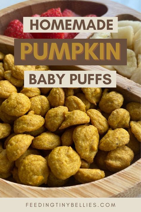 Homemade Pumpkin Baby Puffs Homemade Baby Foods, Snacks, Baby Food Recipes, Desserts, Homemade Baby Puffs, Homemade Baby Food, Homemade Baby Snacks, Homemade Toddler Snacks, Teething Biscuits