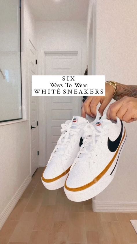 shaynaslife on Instagram: 6 ways to wear white sneakers ! #nike All 6 looks linked for you to shop with the ( SHOP MY OUTFITS ) link in bio. #whitesneakers #nikes… Nike, Puerto Rico, Outfits, Sneaker Outfits, Nike Shoes For Women, Nike Dunks Outfit, Sneaker Outfits Women, White Sneaker Outfit, Nike Dunks Outfit Woman