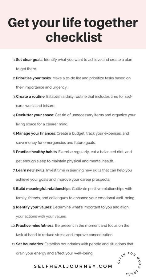 Looking for a roadmap to creating your dream life? Read this 'Get Your Life Together' list to get an idea on what goals to start working on in the 7 areas of life so that you can create a plan of action to reach them. Ideas, Motivation, Fitness, Action, Organisation, Lists To Make, Personal Goals List, How To Plan, Life Goals List