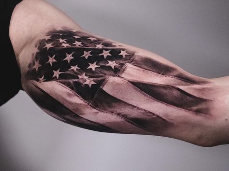 In the dynamic, ever-evolving world of tattoo art, each symbol chosen by individuals carries profound personal significance. Yet, few symbols resonate as American Flag, Tattoos, American Flag Tattoo, Flag Tattoo, American, Art Tattoo, Amazing