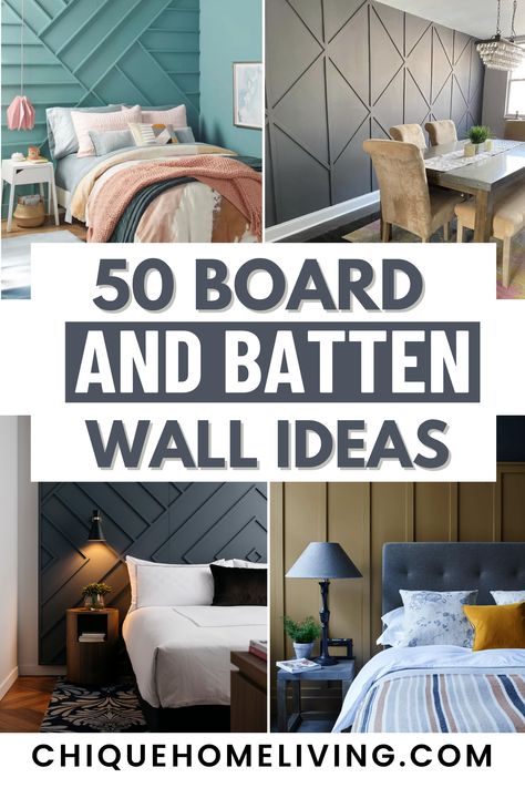 Are you looking for wall design ideas that create unique and eye-catching dynamics? These modern and elegant board and batten wall ideas are sure to dramatically up the wow factor in any room. Florida, Home Décor, Decoration, Design, Interior, Board And Batten Wall, Accent Wall Panels, Accent Wall Design, Wall Paneling Ideas Living Room