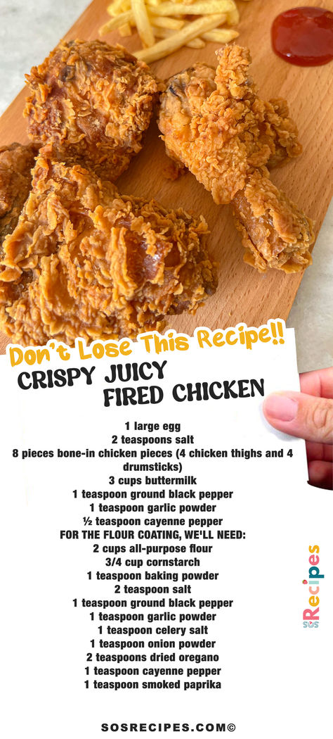 You'd like to make perfect Crispy Juicy Fried Chicken with the crispiest, most flavorful crunchy outside with juicy meat moist on the inside. Try our perfect recipe and enjoy your meal!