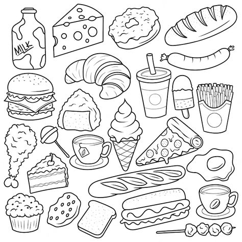 Art, Doodle, Doodles, Foods, Healthy Recipes, Line Art, Smoothies, Vector Food, Food Branding