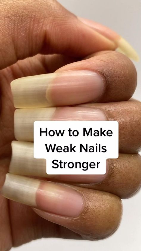 How To Strengthen Nails, Tips For Nails, How To Shape Nails, Nail Damage Remedies, Nail Growth Tips, How To Do Nails, Strengthen Nails Naturally, Nail Strengthener, Nail Growth