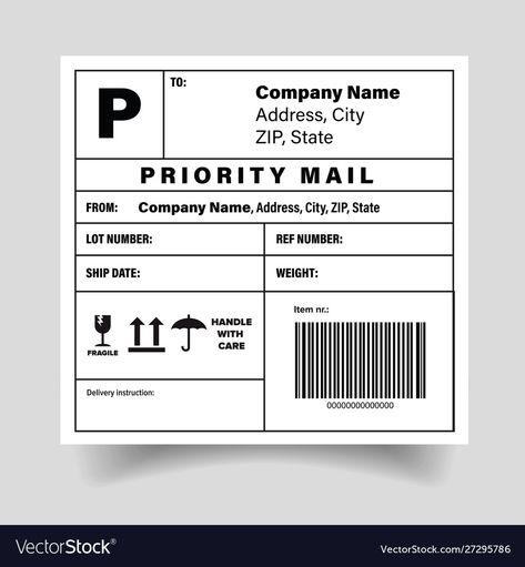 Adobe Illustrator, Mailing Address Labels, Mailing Labels, Address Label Template, Mailing Address, Address Labels, Free Label Templates, Shipping Label, Printing Labels
