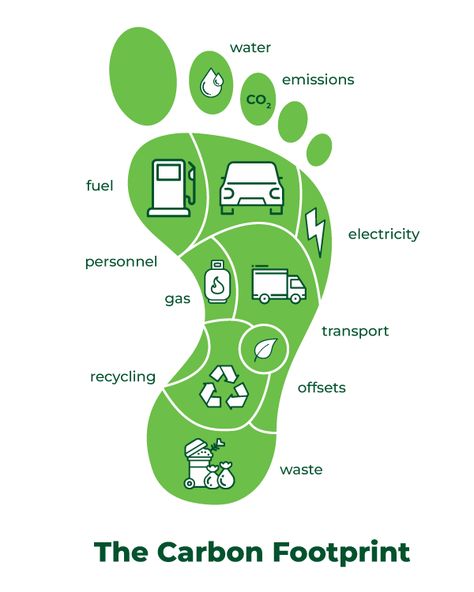 Reducing Carbon Footprint, Reduce Carbon Footprint, Carbon Footprint, Carbon Emission, Carbon Footprint Poster, Electricity Consumption, Carbon Footprint Illustration, Waste Reduction, Waste Management