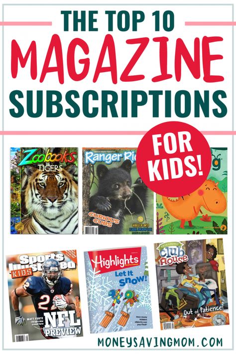 Subscriptions For Kids, Money Saving Mom, Adventures In Odyssey, Magazine Subscriptions For Kids, Magazines For Kids, Subscription, Subscription Gifts, Fun Learning, Fun Activities