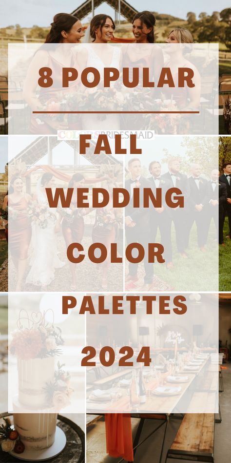 Fall Color Wedding, Fall Wedding Color Palette, Rust Orange Wedding Color Combos, Fall Wedding Color Schemes, Navy Wedding Colors Fall, Wedding Color Palettes, Fall Wedding Colors October, Navy Wedding Colors, Wedding Color Palette