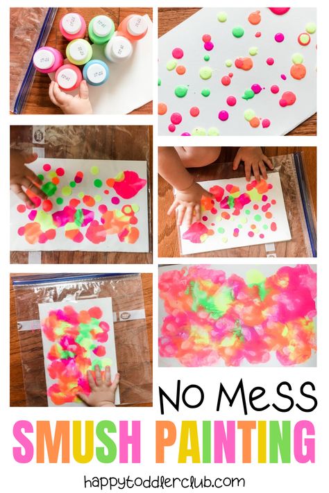 Pre K, Montessori, Diy, Play, Mess Free Painting Toddlers, Mess Free Painting Kids, Toddler Sensory Activities, Daycare Crafts, Toddler Art Projects