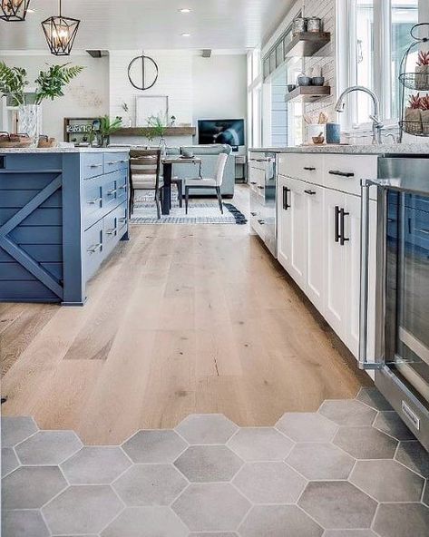 Top 60 Best Kitchen Flooring Ideas - Cooking Space Floors Home, Design, Inspiration, Beautiful, Kayu, Modern, Dapur, Top, Dekorasi Rumah