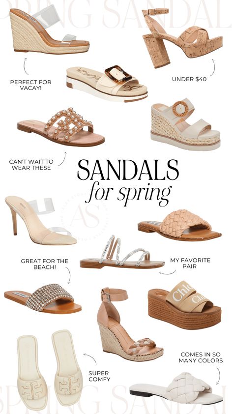 New on Alex-Stout.com, the best spring sandals 2022. Alex shares her favorite spring shoes for women casual and dressy! Womens Sandals featured: Steve Madden Sandals, Dolce Vita Sandals, Marc Fisher Sandals, Chloe sandals and more. sandals outfit / sandals aesthetic / sandals summer heels / spring shoes Inspiration, Steve Madden, Ideas, Summer Shoes Sandals, Sandals Summer, Womens Sandals, Sandals 2020 Trends, Summer Shoes Trends, Summer Sandals