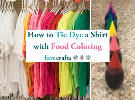 How to Tie Dye a Shirt with Food Coloring Pre K, Tie Dye, Diy, How To Tie Dye, Diy Tie Dye Designs, Diy Tie Dye Shirts, Tie Dye Crafts, Homemade Tie Dye, Diy Tie