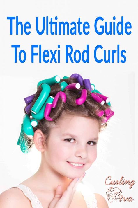 Flexi rods look like big, filled licorice sticks. They are a great alternative to hot rollers and curling irons. Learn the different ways to use flexi rods and get your all questions answered in this ultimate guide! Flexible Curling Rods, Flexi Rod Curls, Foam Rollers Hair, Curling Rods, Flexi Rods, Hair Curling Rod, Roller Curls, Roll Hairstyle, Velcro Rollers