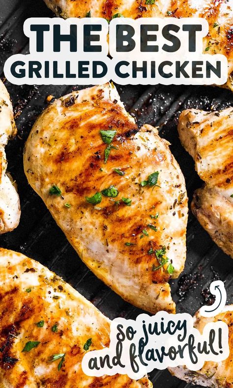 Bacon, Sauces, Healthy Recipes, Grilled Chicken Breast Seasoning, Perfect Grilled Chicken Breast, Grilled Chicken Breast Recipes, Grilled Chicken Breast Sandwich, Easy Grilled Chicken Breast Recipes, Oven Grilled Chicken Breast
