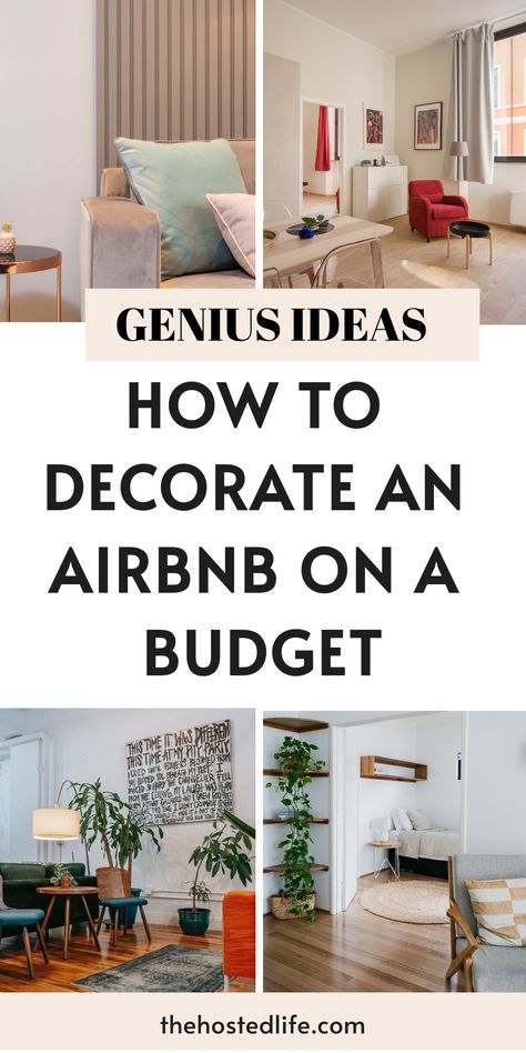Have you been wondering how to decorate Airbnb on a budget and without overspending? Well, wonder no more - I’m sharing my top tips for stylish accommodations Home, Rental Decorating, Decorate Airbnb, Affordable Furniture, House Rental, Affordable Decor, Airbnb Host, Rental, Vacation Rentals Decor