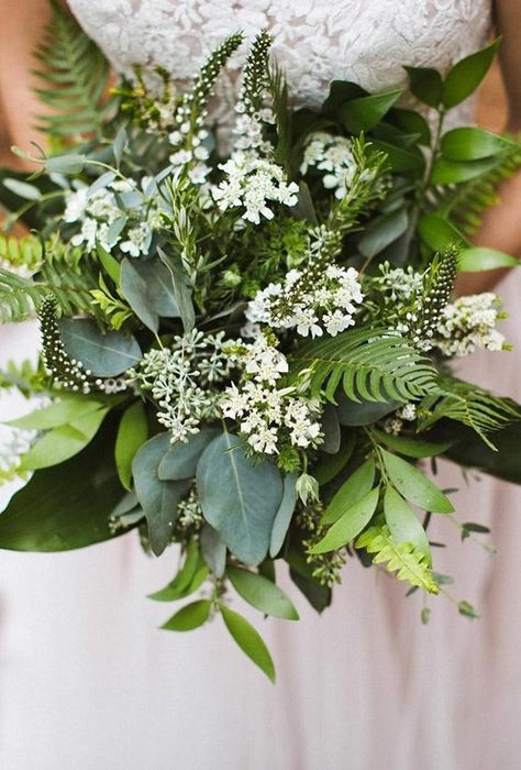Green Wedding Flowers, Greenery Wedding Bouquet, Green Wedding Bouquet, Greenery Bouquet, Botanical Wedding Flowers, Greenery Wedding Theme, Greenery Wedding, Bridal Bouquet Green, Wedding Flower Arrangements