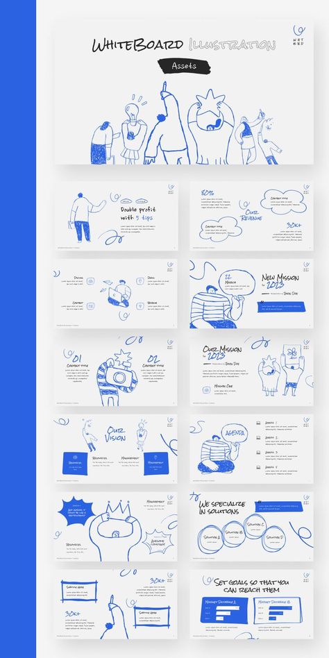 Illustration Assets PowerPoint Template