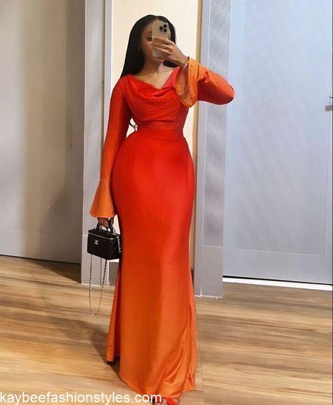 Latest Chiffon Gown Styles for Church in 2023 and 2024 - Ankara, Fashion, Afro, Women, Styl, Outfit, Robes, Glam Dresses, Classy Dress