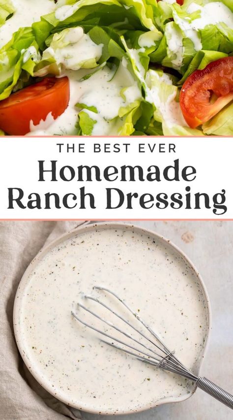 Snacks, Ideas, Healthy Recipes, Dressing, Dips, Sauces, Homemade Ranch Dressing Buttermilk, Homemade Ranch Dressing, Homemade Ranch Salad Dressing