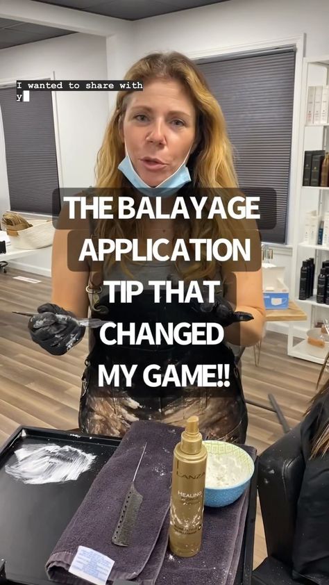 clevelandhairboss on Instagram: DO YOU EVER HAVE SPOTTING WHEN YOU DO BALAYAGE???? UNEVEN SPOTS??? NOT BLENDED ENOUGH??? This tip I’m sharing with you right here, hands-…