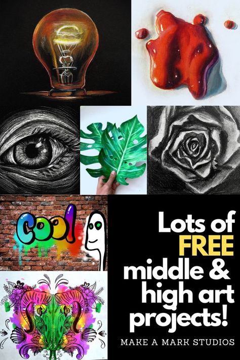 Art Lesson Plans, Elementary Art, Crafts, Middle School Art, Art, Art Education Resources, Art Classes For Teens, Classroom Art Projects, Middle School Art Projects
