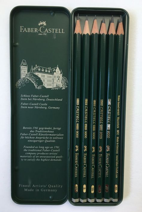 Faber-Castell 9000 Graphite Pencil Tin Set Review — The Pen Addict Design, Faber-castell Pens, Faber Castell Pencil, Faber, Faber Castell, Pen And Paper, Pencil, Pen, Artist Pencils